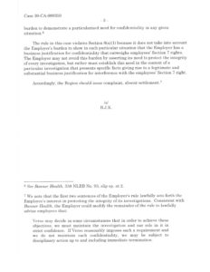 NLRB Advice memo on confidentiality30_CA_089350_01_29_13_ 2